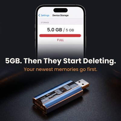 Vaulra™ MemoryVault™ — 4-in-1 Flash Drive